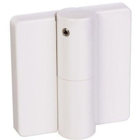 Paumelle nylon TB 82 à ressort pour portes à fleur ou à recouvrement jusqu'à 120 kg main droite coloris blanc - NORMBAU