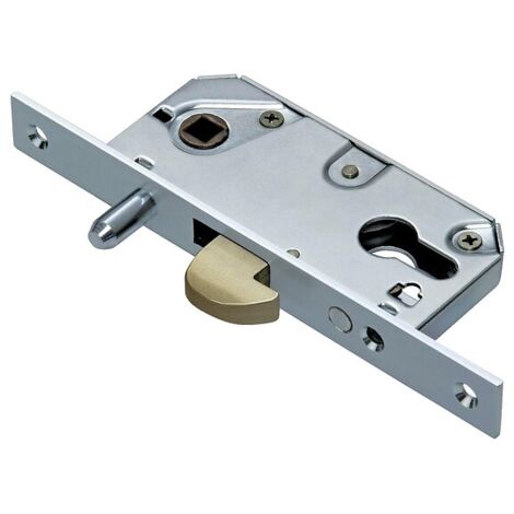 Serrure à larder à cylindre européen 223 pour porte à coulisse – Coffre acier zingué 120x55mm – Entraxe 72mm – Pêne Ø 10mm – Communello (1/3)