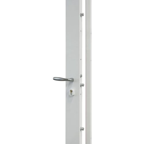 Serrure multipoint en applique 5 points A2P axe 50mm – Finition blanche RAL 9016 – Pour portes 40-45mm d'épaisseur – Verrouillage par 1 tour de clé – Devismes