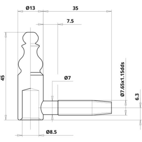Fiches femelles rustiques type 190 pour menuiserie bois B 100 - OTLAV