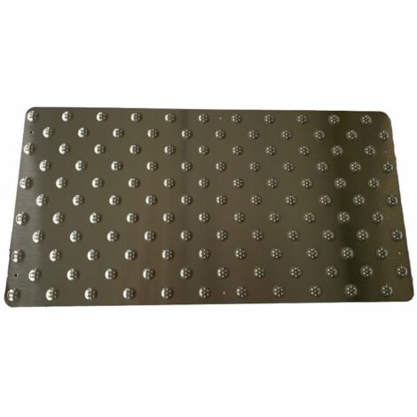 Dalles podotactiles intérieures et extérieures Wacces - à visser ou coller - inox 304 brossé - 420 x 825 mm - WATTELEZ (1/3)