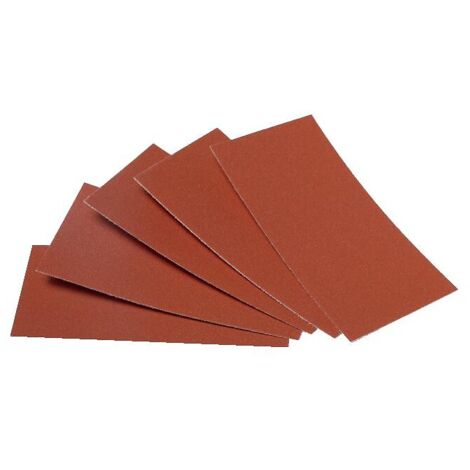 Abrasifs auto-agrippants pour cales à poncer grains oxyde d'aluminium KP222 72x123mm Grain 120 en boîte de 50 - VSM