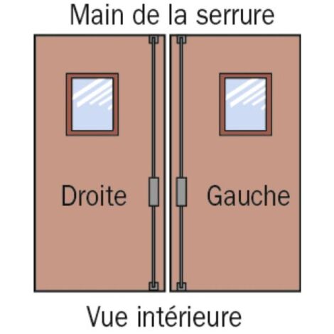 Tirard – Serrure de volets 3 points à cylindre européen – Coffre en acier zingué blanc 230 x 53 mm – Épaisseur volets 18 à 27 mm – Course des tringles 25 mm