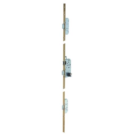 Vachette – Serrure multipoint en applique 3 points – Axe 50 mm – Entraxe 70 mm – Dimensions têtière 1700 x 16 mm – Pour portes à droite