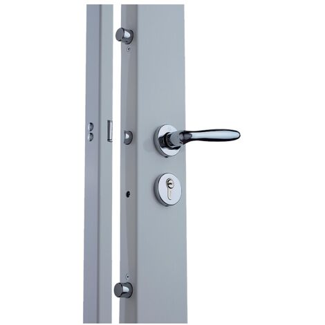 Picard – Serrure Ermétis à cylindre européen KV 10 blanc – 4 pênes anti-sciage Ø 22mm – Verrouillage rapide en un tour de clé – Pour porte à recouvrement