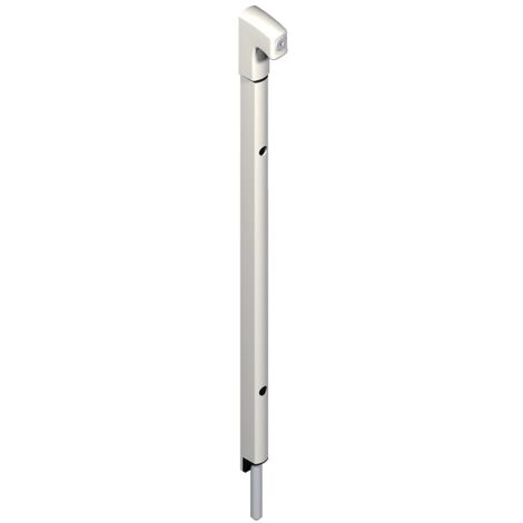 La Croisee Ds – Verrou en applique Danaos tige inox 167mm noir RAL9005 – Aluminium résistant à la corrosion – Installation facile pour portes intérieures et extérieures