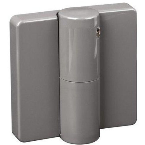 Paumelle nylon TB 82 à ressort pour portes à fleur ou à recouvrement jusqu'à 120 kg main gauche coloris blanc - NORMBAU