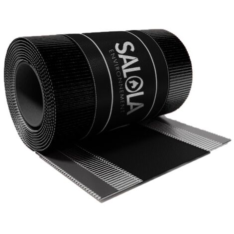 Closoir de faîtage en rouleau AEROLL - 5 m x 320 mm - noir - SALOLA
