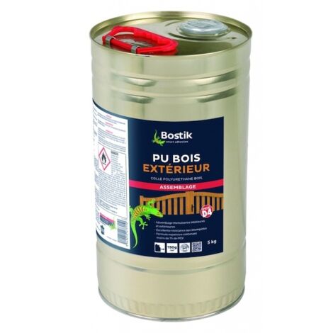 Colle polyuréthane BOIS EXTÉRIEUR - fût 5 Kg - BOSTIK