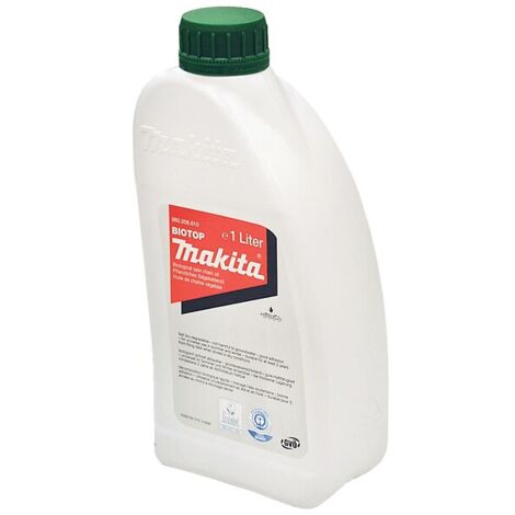 Makita – Huile pour chaîne de tronçonneuse Biotop 1L – Viscosité 113 mm²/s – Compatible avec DUC254CZ, DUC256Z, UC3541A, UC4551A