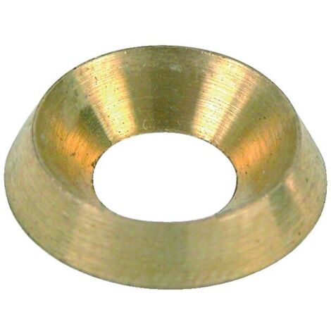Rondelles cuvettes décolletées laiton poli diamètre 4 mm boîte de 100 pièces