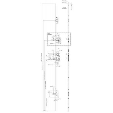 Vachette – Serrure cylindrique 5700 SPN1 T204 – Pênes ronds Ø 10 mm – Écartement 20 mm – Protection renforcée pour portes