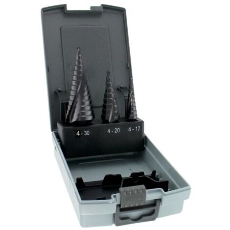 Coffret de 3 forets étagés HSS-E5 - TIVOLY