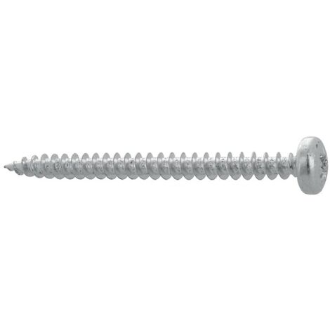 Vis à bois aggloméré acier zingué blanc tête cylindrique pozidriv 6x70mm boîte de 150 pièces - VISWOOD (1/2)