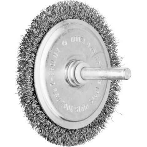 Brosse plate rbu sur tige acier ø fils 0,20mm 70x4 queue d6 boîte de 10 - 806609 PFERD - PFERD (1/3)