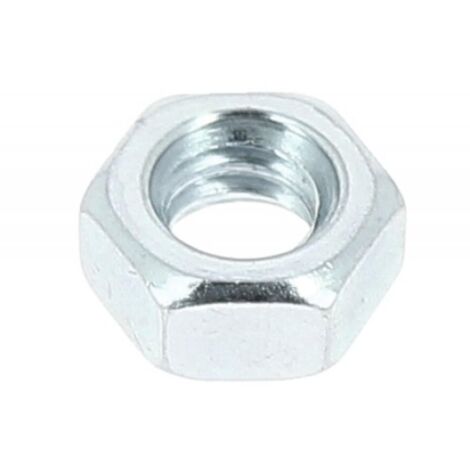 Écrous hexagonaux Hu Acier zingué 8 en pas de 150, diamètre 7 mm, boîte de 500 pièces (1/2)