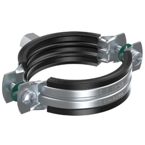 Collier de fixation acier simple avec isogaine 2S EZ - 20 - 24 mm - M8/10 - WALRAVEN