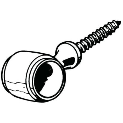 Tringle D'escalier - En Acier Laitonné - Avec Embouts Et Pitons DINAC