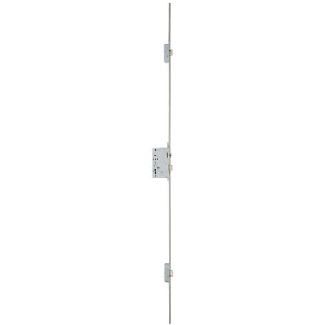 Metalux – Serrure multipoint en applique 3 points – Axe 300 mm – Acier zingué – Réversible – Entraxe 70 mm – Pour portes jusqu'à 1045 mm (1/3)