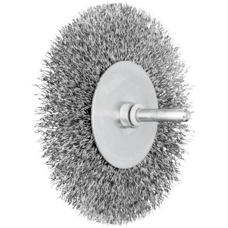 Brosse plate rbu sur tige acier ø fils 0,30mm 100x10 queue d6 boîte de 10 - 658451 PFERD - PFERD (1/5)