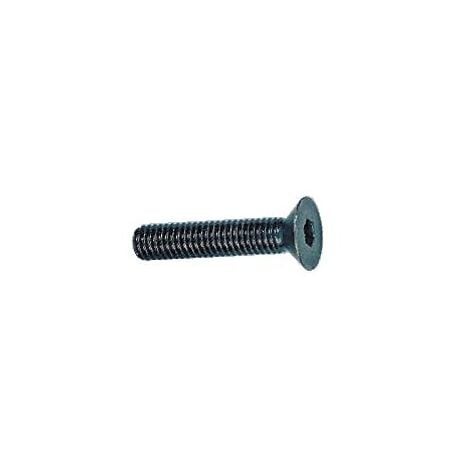 Vis à métaux tête fraisée empreinte 6 pans creux acier brut 10.9 entièrement filetées, diamètre 6 mm, longueur 30 mm, boîte de 1