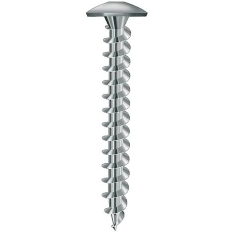 Vis de penture empreinte Torx acier zingué blanc entièrement filetées, dimensions 7 x 40 en boîte de 100 pièces - VISWOOD
