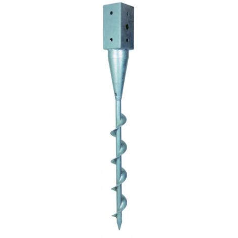 Pied de poteau carré de jardin PPJST 91x145mm - ep 2mm