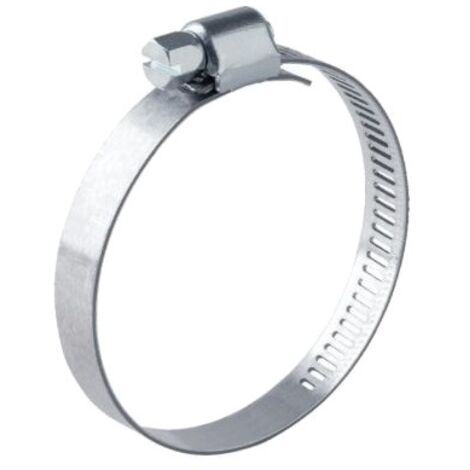 Colliers de serrage acier W2 bande ajourée 5 mm, diamètre de serrage minimum 24/maximum 36 mm, boîte de 25 pièces - SERFLEX