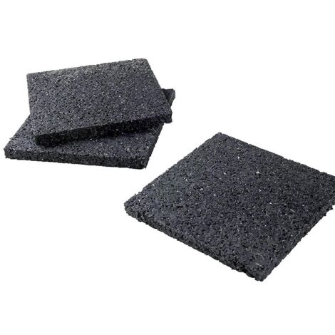 Cales caoutchouc Rubberpad paquet de 24 cales de 8 x 90 x 90 mm - COBRA