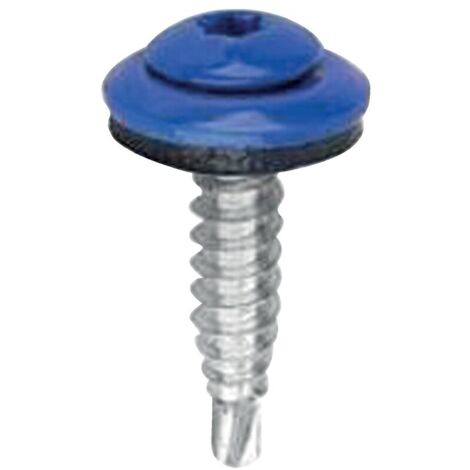 Vis de couturage acier cémenté tête cylindrique bombée torx laquée Belvis Bois, blanc RAL 9010 4,9x20mm, 100 p - ETANCO