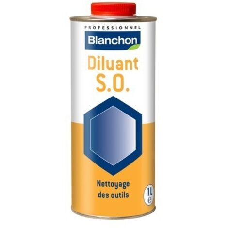 Blanchon – Diluant sans odeur 1L – Nettoyage efficace des outils – Pour vitrificateurs et huiles parquet – Alternative au White Spirit