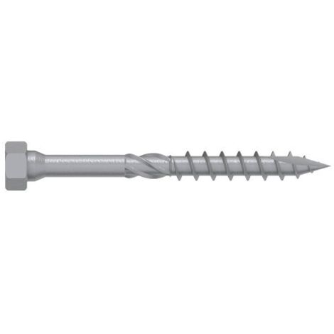 Vis à bois pour connecteur SS-H partiellement filetée tête H et empreinte Torx revêtement Impreg+ 8x120mm boîte de 50 pi - SIMPSON STRONG-TIE
