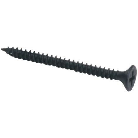 Vis plaque de plâtre tête trompette empreinte empreinte PH 2 acier phosphaté noir entièrement filetées. Ø 3.5x55 mm. boîte 500 - STAFA TRADING (1/2)