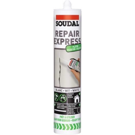 Plâtre Express blanc, pot de 250ml - SOUDAL