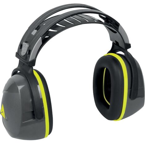 Delta Plus – Casque antibruit gris 29 dB – Réduction sonore – Norme EPI – Protection auditive pour environnements bruyants