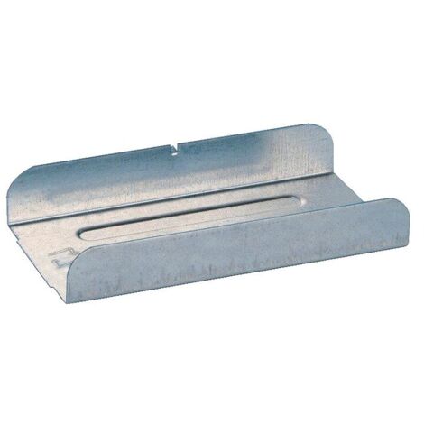 Raccord de fourrure 45 mm en acier zingué – Boîte de 50 pièces – Pour raccordement de fourrures universelles