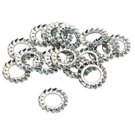 Rondelles éventail AZ acier zingué blanc. pour vis diamètre 4 mm. sachet de 1000 rondelles - VISWOOD (1/3)