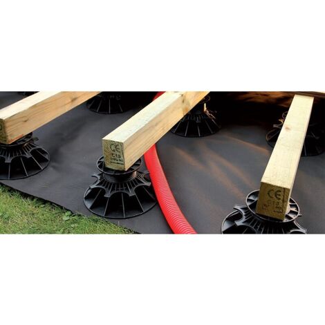 Plots universels Nivo+ pour dalles et lambourdes sans tête hauteur 80-140mm sac de 5 plots - COBRA