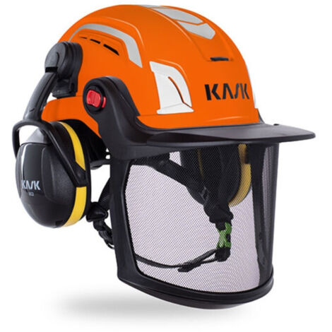 Casque ZENITH-X AIR COMBO – Norme EPI EN 352-2 – Coquilles antibruit SC2 – Visière grillagée métal – Conçu pour environnements bruyants – Kask