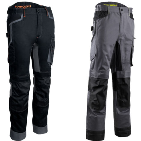 Pantalon - BARU - 60% CO-40% PES 270g-m2 + Stretch + Oxford - Gris-Lime taille XL - COVERGUARD SALES