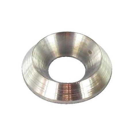 Rondelles cuvettes décolletées laiton nickelé diamètre 3,5 mm boîte de 100 pièces