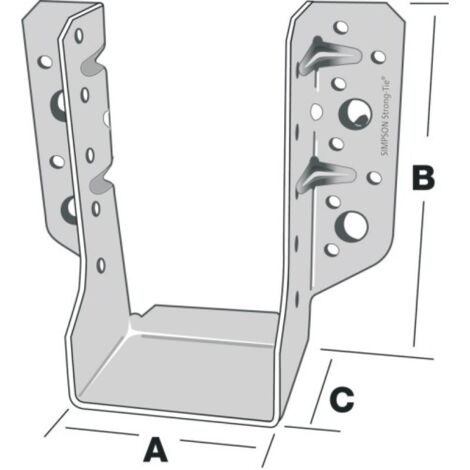 Sabot de charpente à ailes extérieures type SBE 45 - SIMPSON