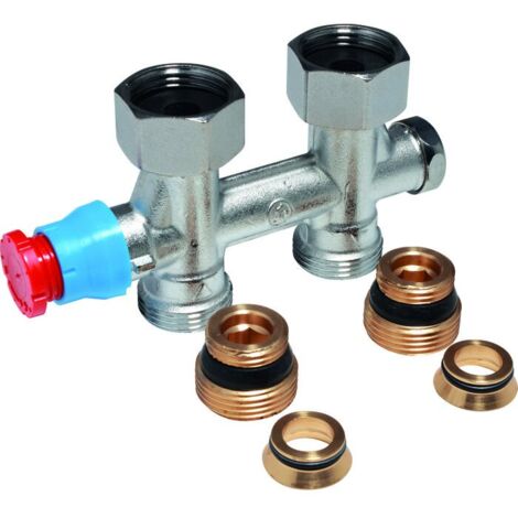 Robinet thermostatique connection centrale 3/4FX3/4 droit + R483 - GIACOMINI (1/2)