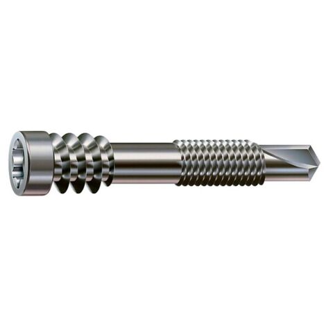 Vis p/terrasses bois sur lambourdes aluminium TC réduite double filet empreinte TX inox A2 5x48 mm boîtes de 100 pièces - SPAX