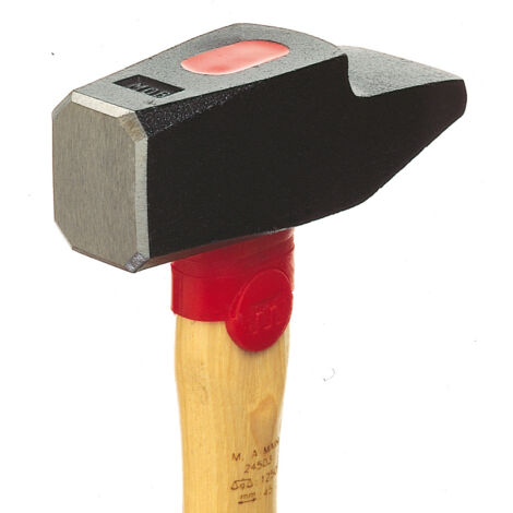 Marteau à main professionnel 4,5 cm – Manche Hickory – Tête en acier carbone C45E forgée et trempée – Résistant et ergonomique