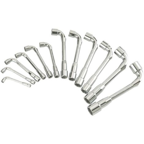 Jeu de 12 clés à pipe débouchées 6x12 pans SAM OUTILLAGE - 93SDJ12