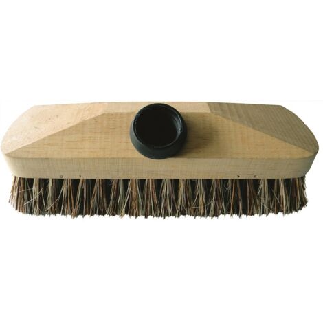 Brosse lave-pont monture bois fibre végétale naturelle - BROSSERIE THOMAS (1/3)