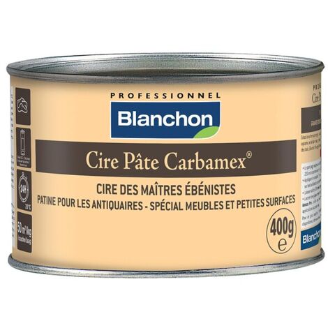 Blanchon – Cire pâte claire naturelle 400g – Pour bois dur et teck – Finition résistante à l'humidité – Brillant profond et durable (1/5)