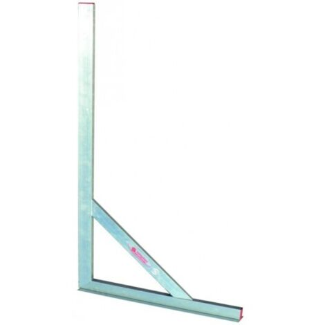 Taliaplast – Équerre en aluminium à talon 120 x 60 cm – Haute résistance pour gros œuvre – Précision à 90° – Insensible à la rouille