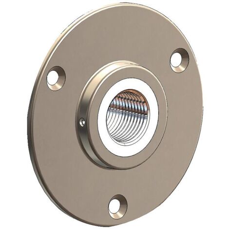 Applique Oslo femelle 1/2" (15x21) pour robinet d'arrosage - finition nickelée - ANQUIER